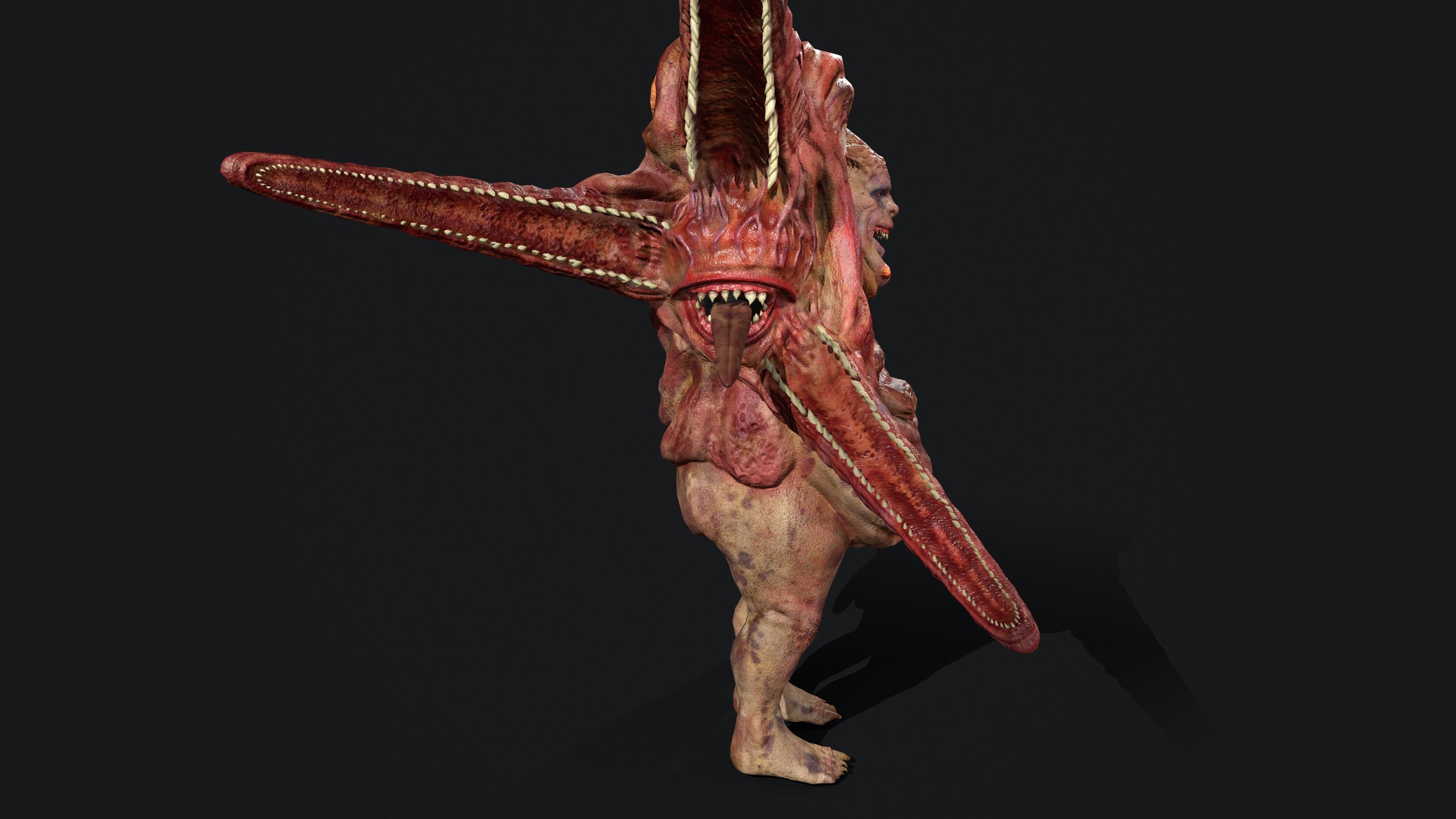 Butcher  Low-poly 3D model_3