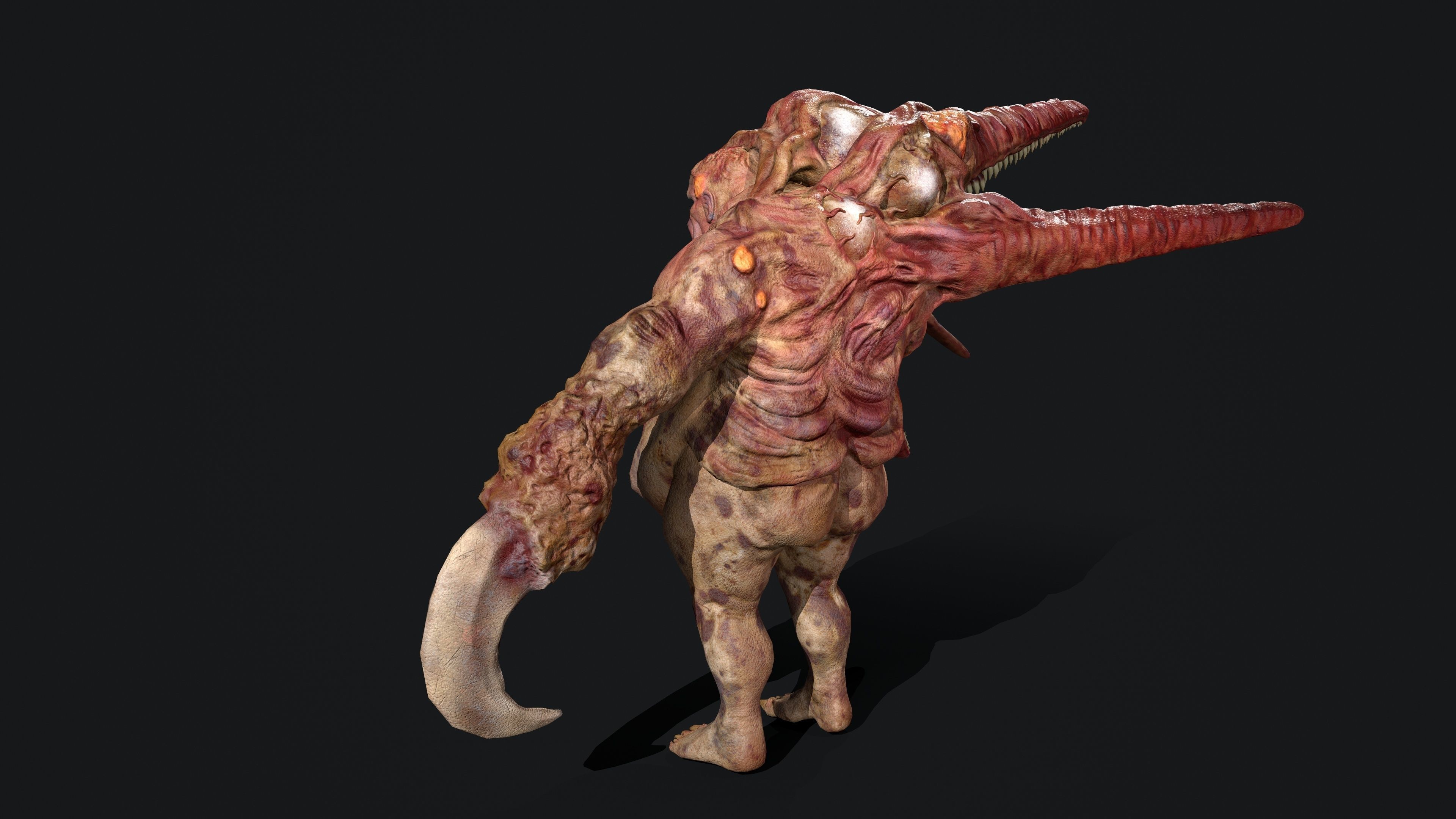 Butcher  Low-poly 3D model_6