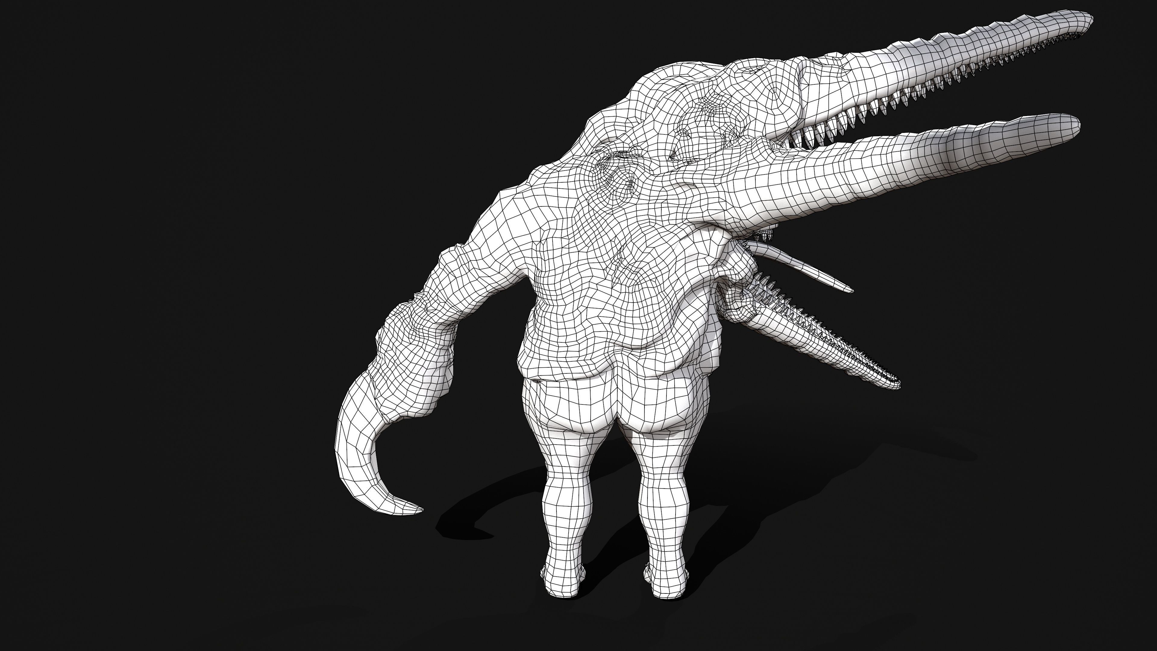 Butcher  Low-poly 3D model_13