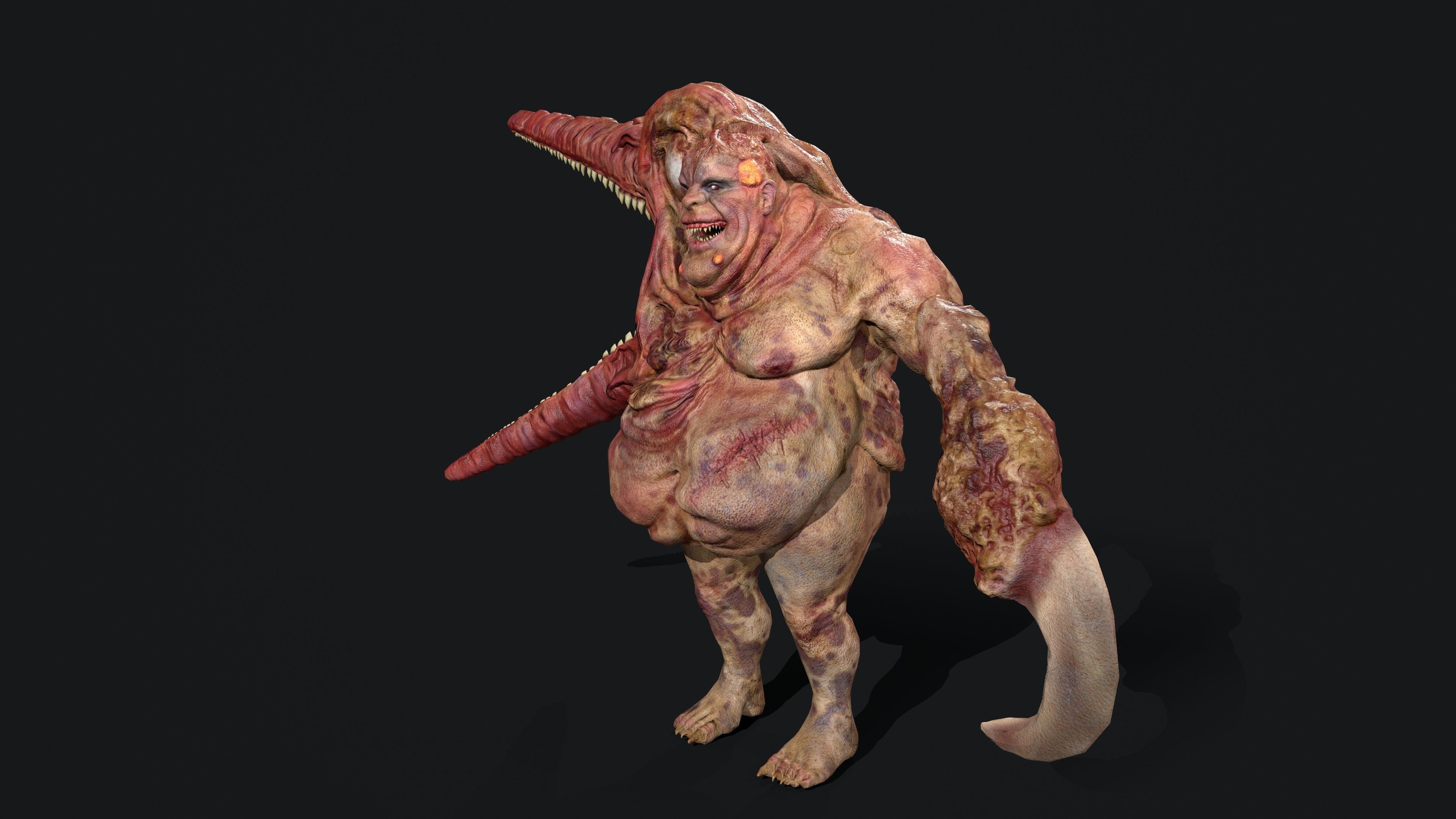 Butcher  Low-poly 3D model_8
