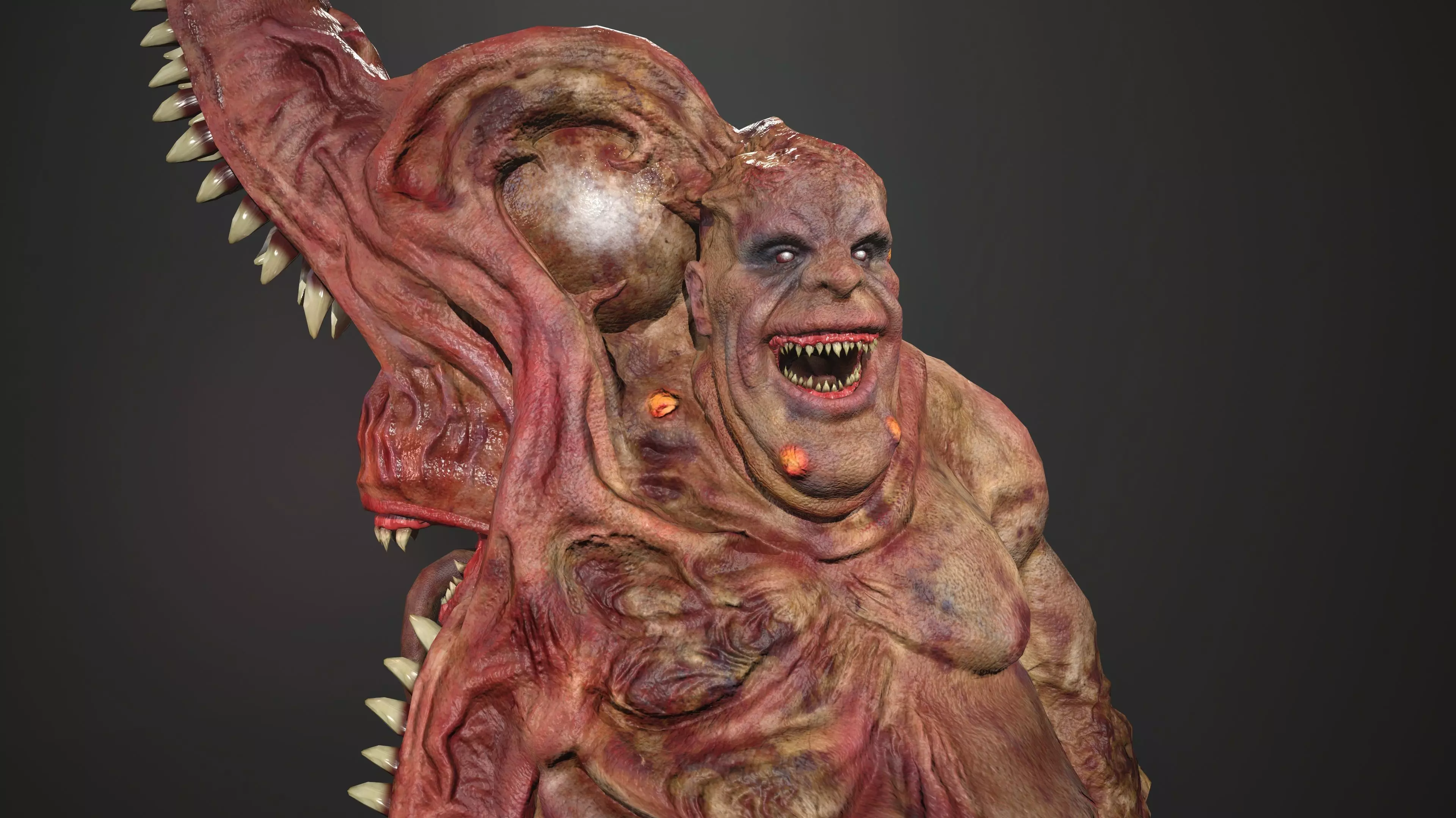 Butcher  Low-poly 3D model_0