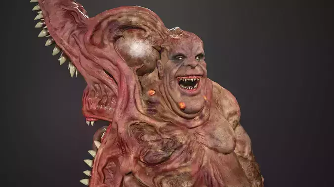 Butcher  Low-poly 3D model