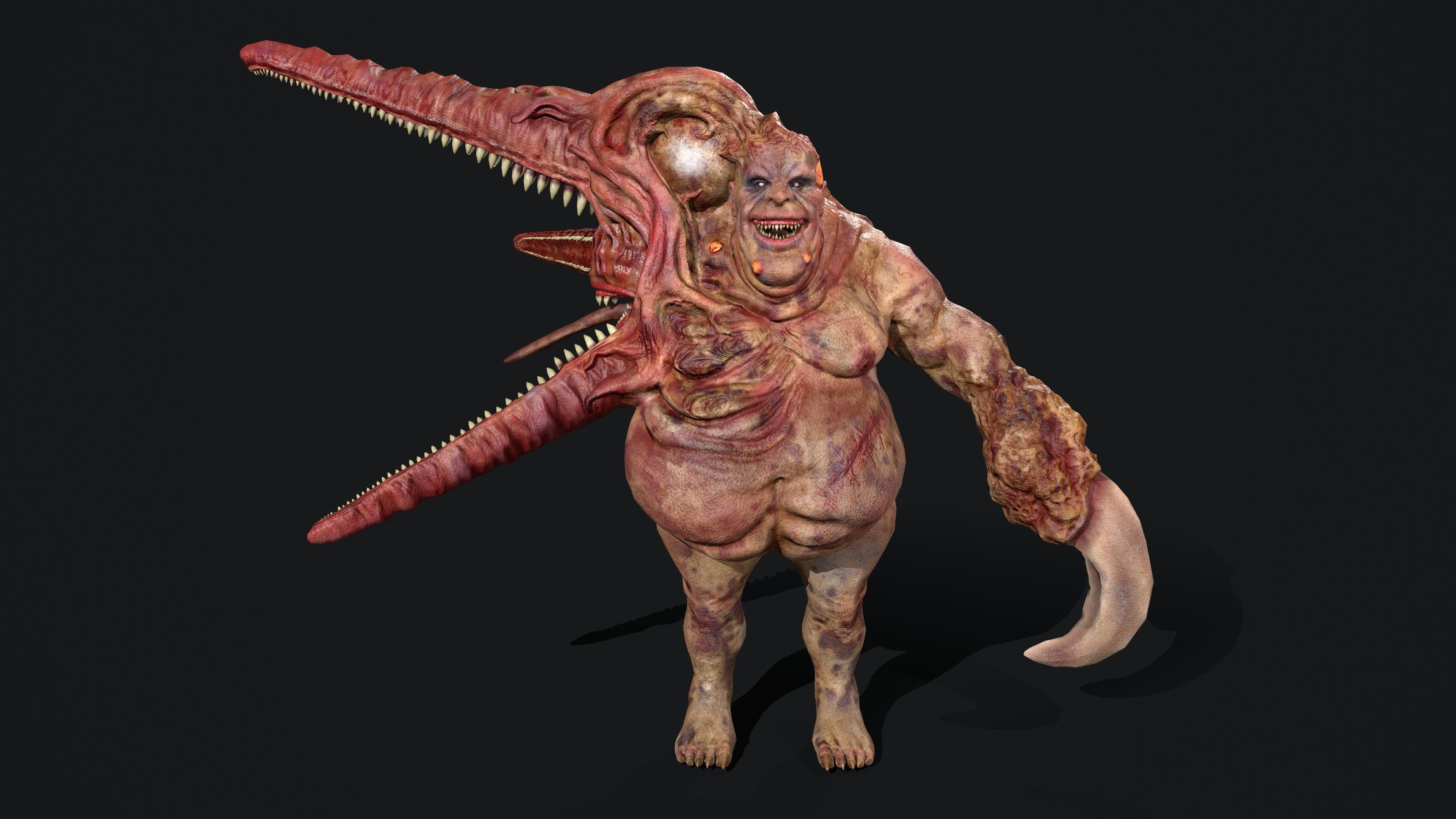 Butcher  Low-poly 3D model_12