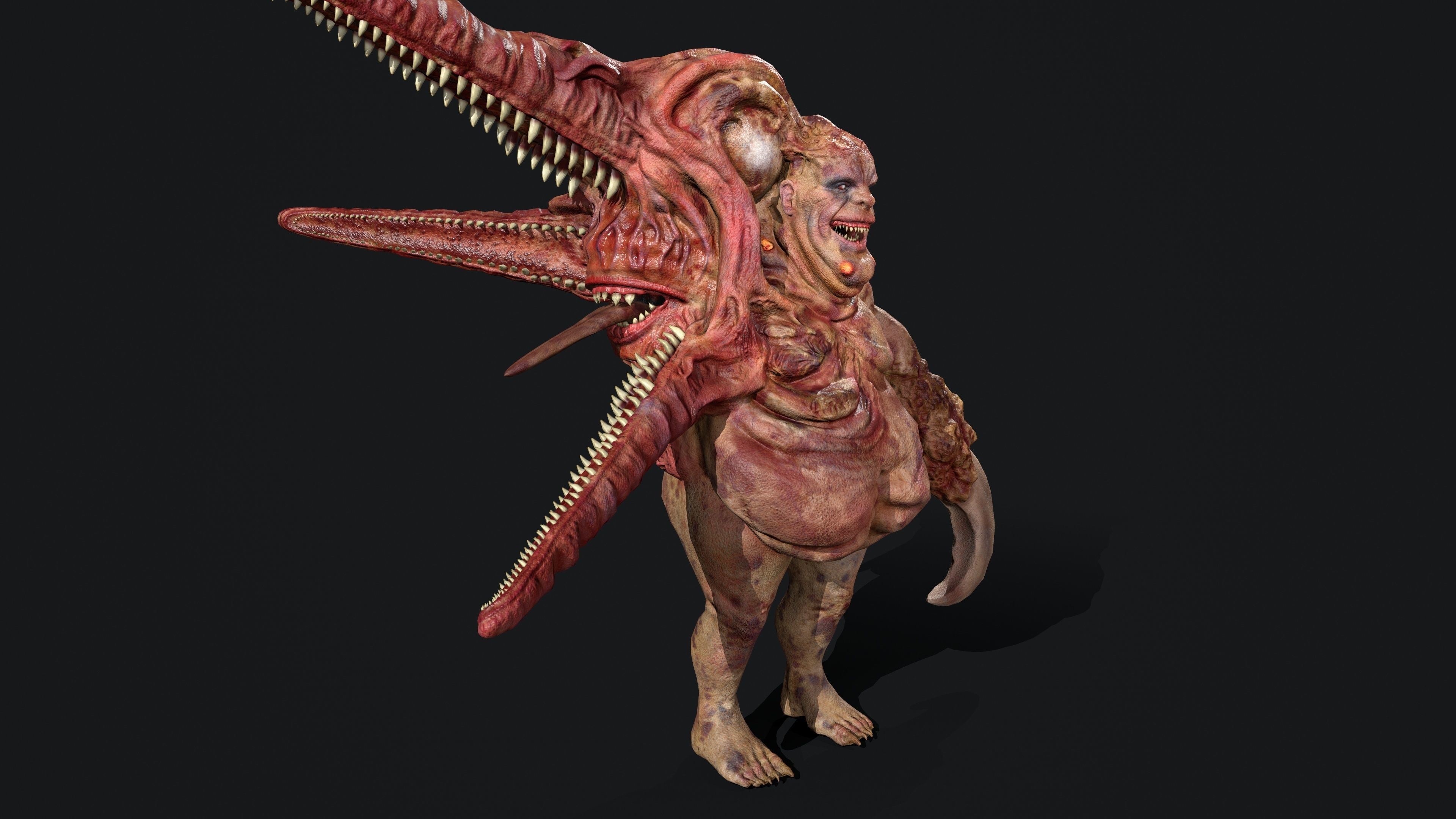 Butcher  Low-poly 3D model_2