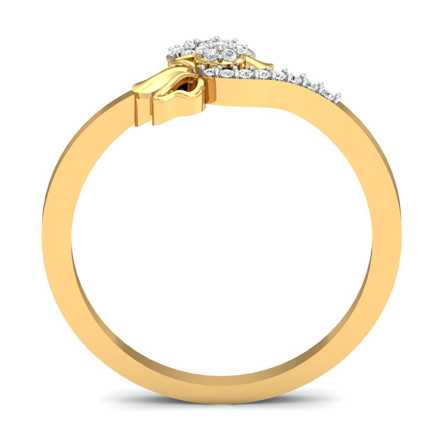 Diamond Solitaire Necklaces Set With Ring 3D Print Model 3D print model_11