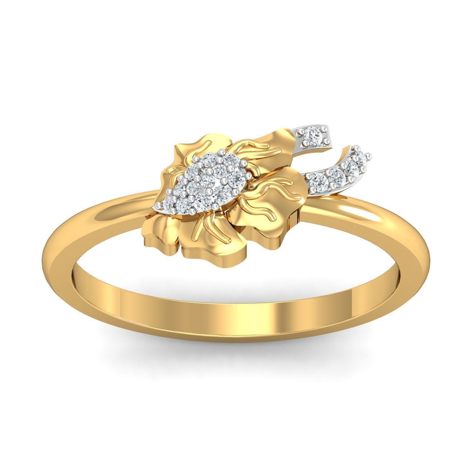 Diamond Solitaire Necklaces Set With Ring 3D Print Model 3D print model_10