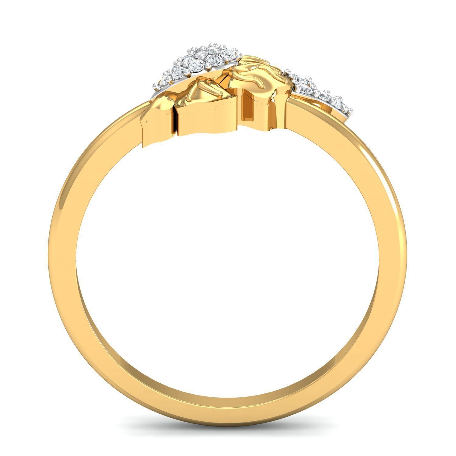 Diamond Solitaire Necklaces Set With Ring 3D Print Model 3D print model_11