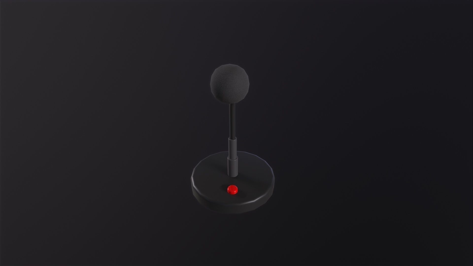 Conference Microphon 3D Model Low-poly 3D model_4