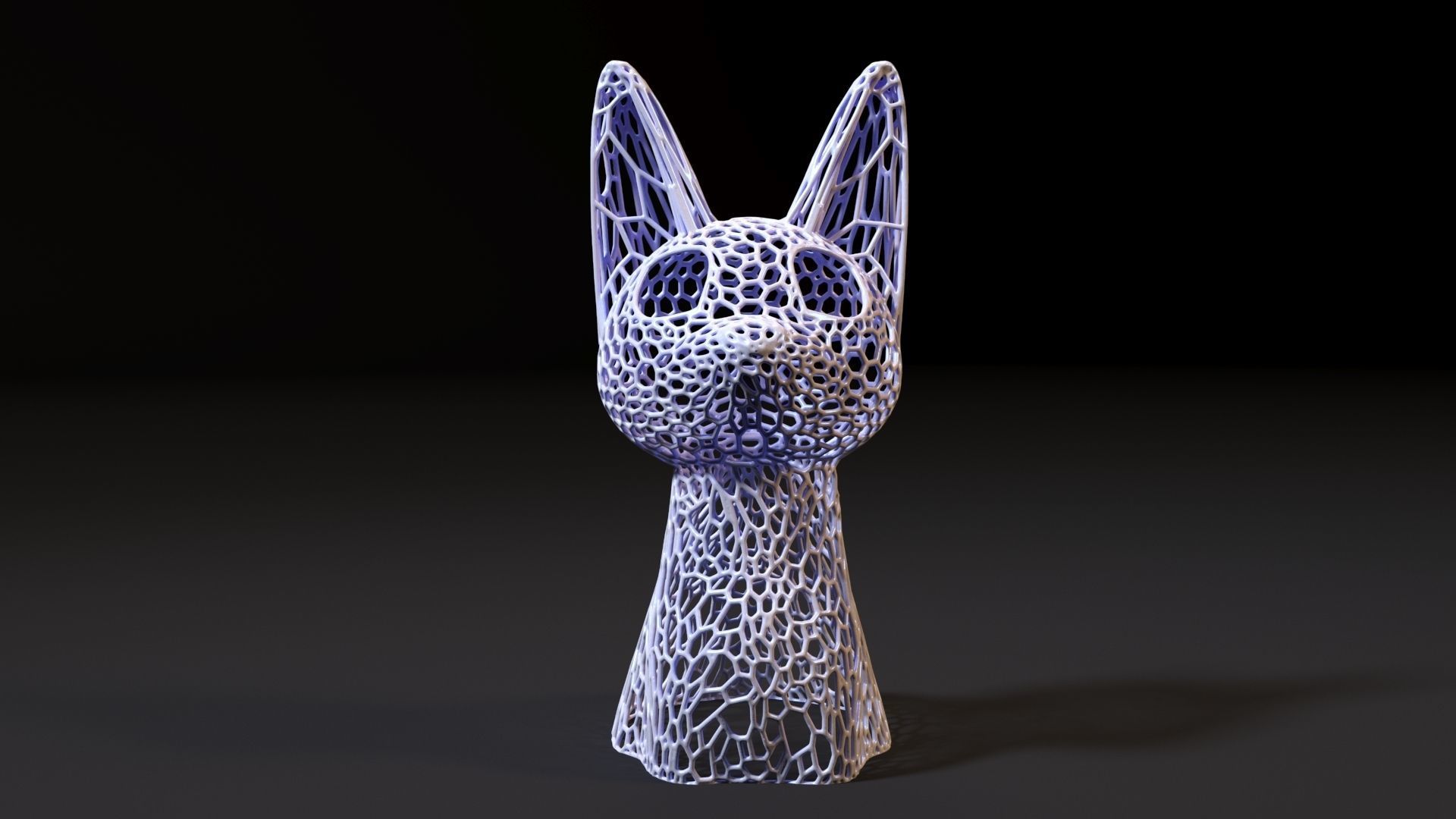 Cat figurine 3D print model_8