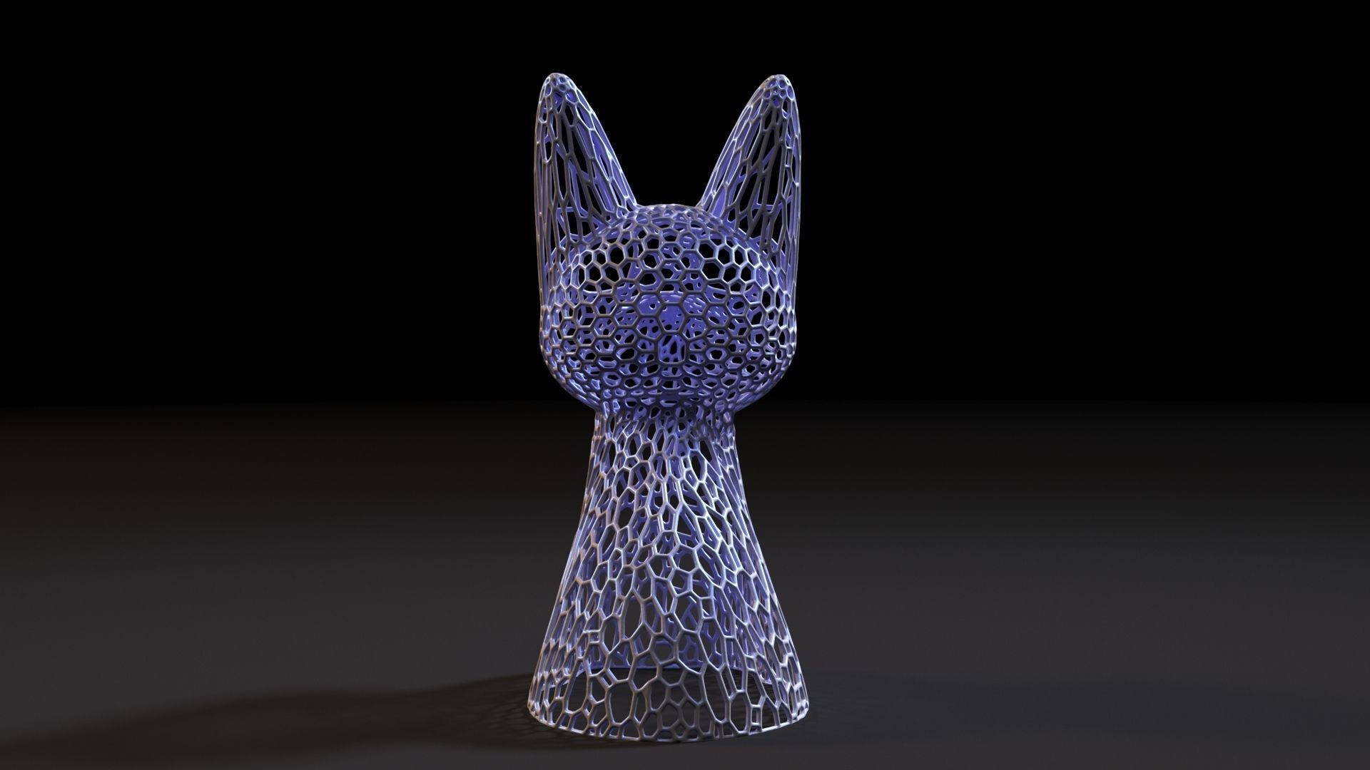 Cat figurine 3D print model_4