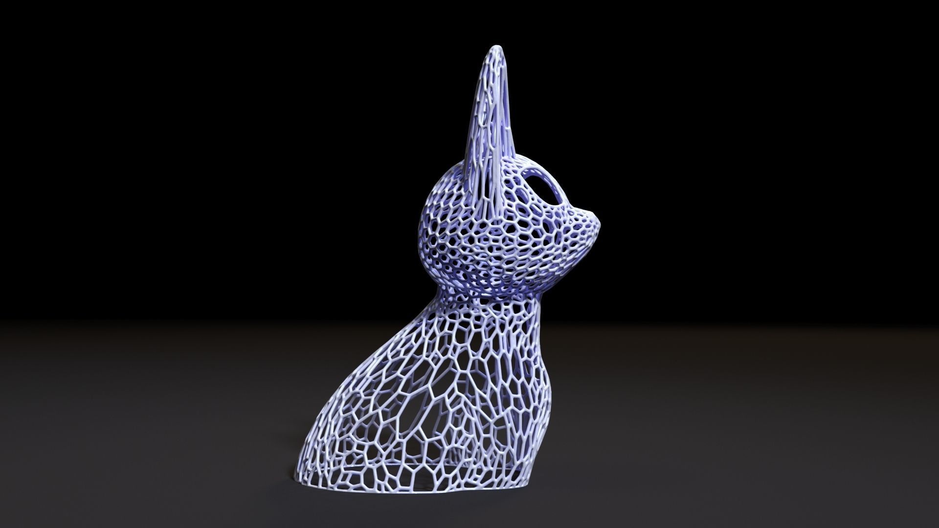 Cat figurine 3D print model_6