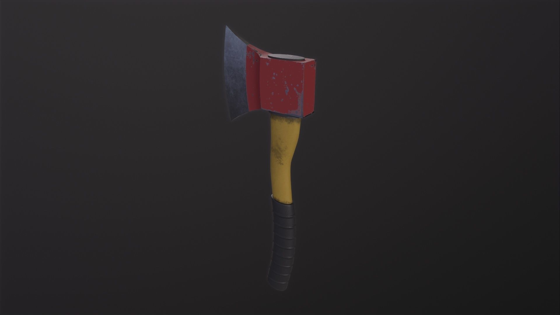 Old Axe 3D Model Low-poly 3D model_5