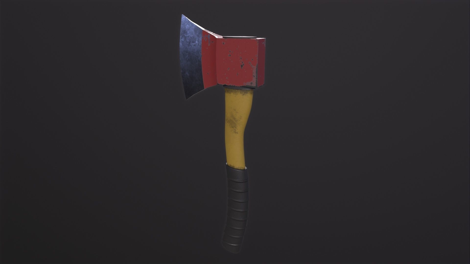 Old Axe 3D Model Low-poly 3D model_2
