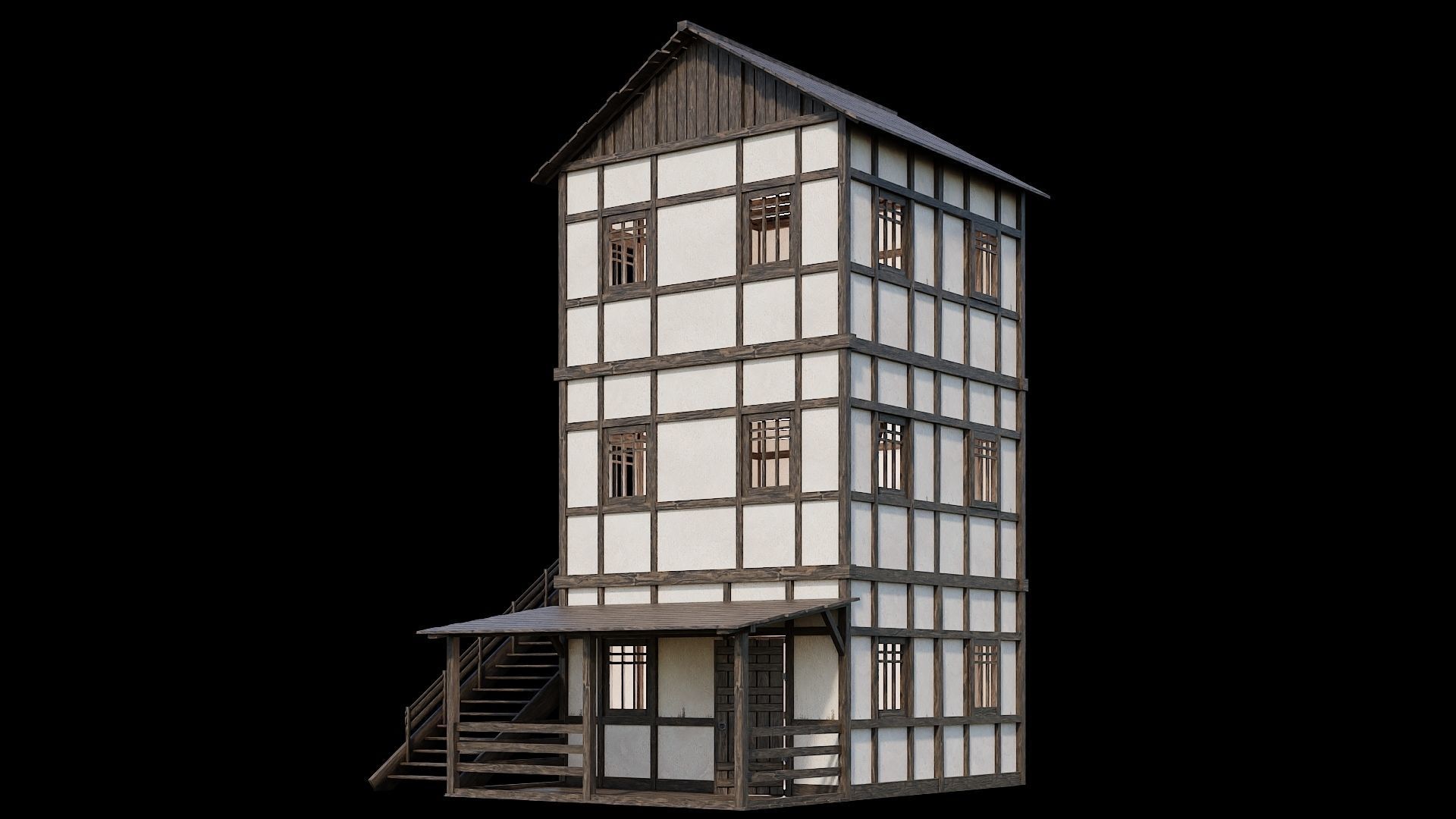 Medieval Village Asset 11 - 4K Textures Game Ready Low-poly 3D model_18