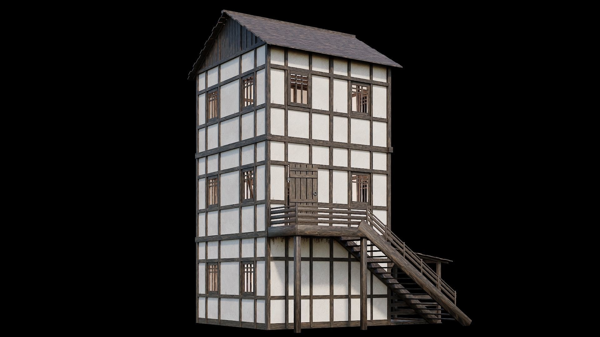 Medieval Village Asset 11 - 4K Textures Game Ready Low-poly 3D model_6