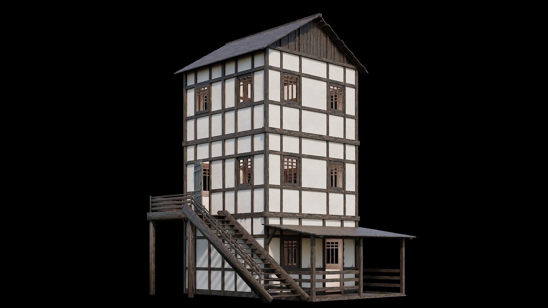 Medieval Village Asset 11 - 4K Textures Game Ready Low-poly 3D model_15