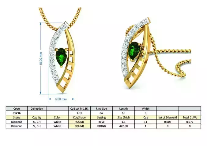 Diamond Solitaire Necklaces Set With Ring 3D Print Model
