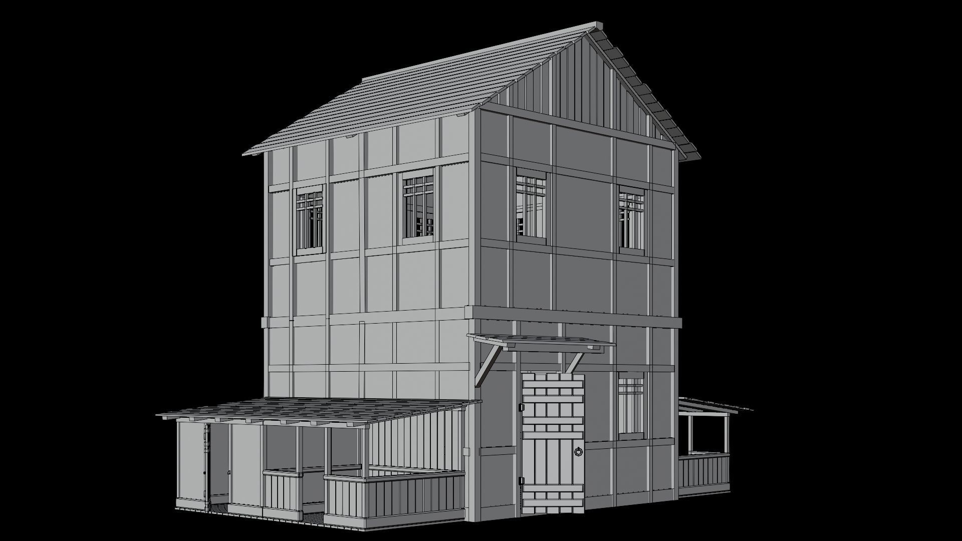 Medieval Village Asset 12 - 4K Textures Game Ready Low-poly 3D model_13