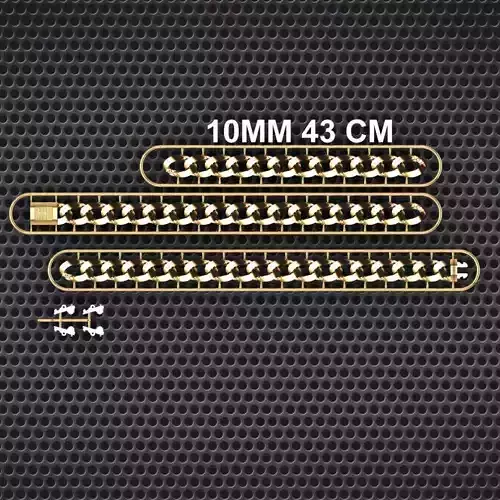 10 MM 43 CM CUBAN LINK CHAIN FOR BRACELET OR NECKLACE