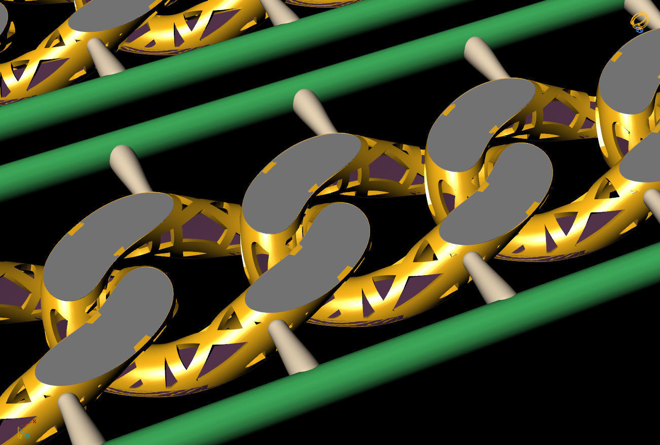 10 MM 43 CM CUBAN LINK CHAIN FOR BRACELET OR NECKLACE 3D print model_5