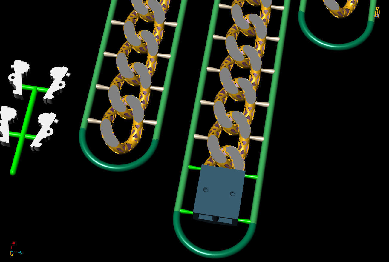 10 MM 43 CM CUBAN LINK CHAIN FOR BRACELET OR NECKLACE 3D print model_6