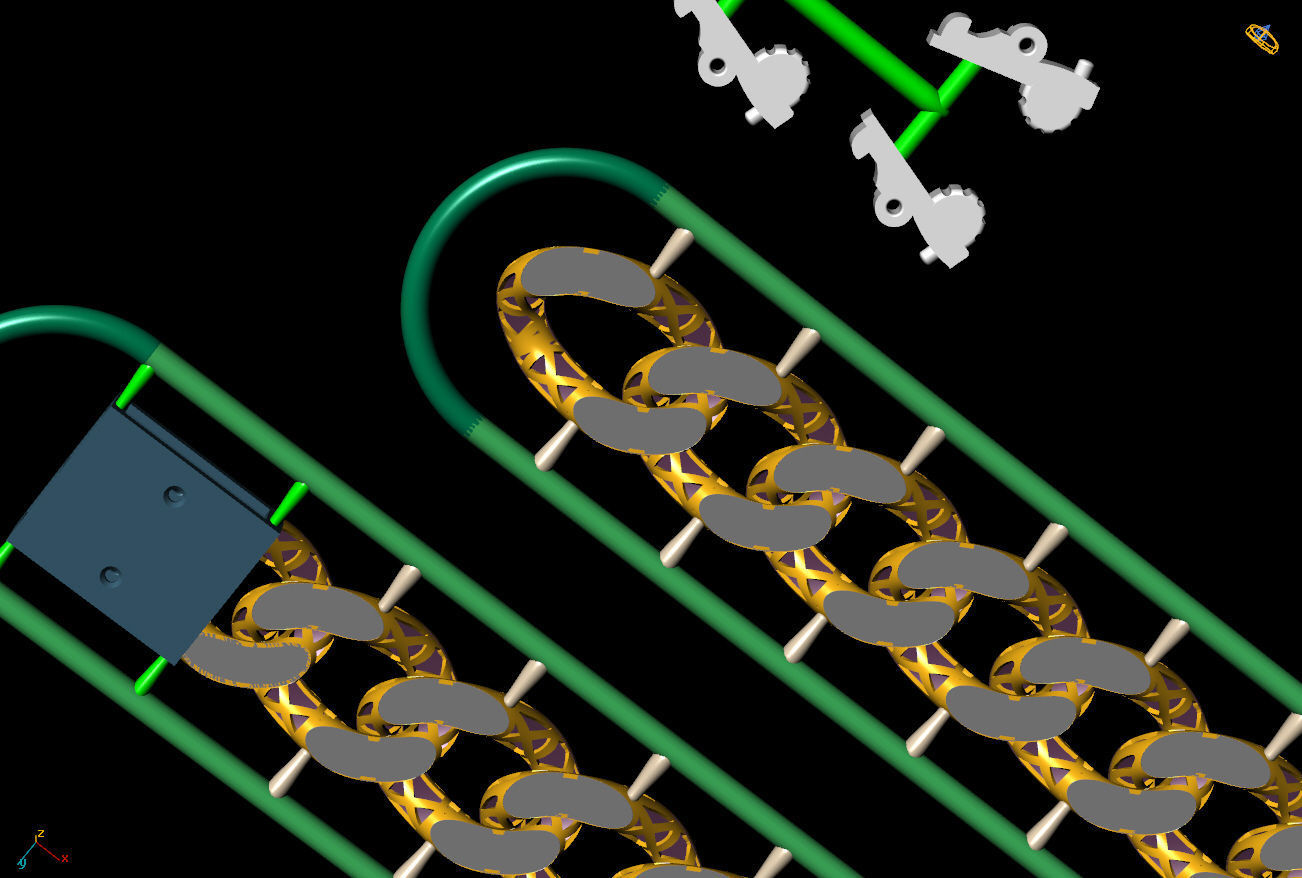 10 MM 43 CM CUBAN LINK CHAIN FOR BRACELET OR NECKLACE 3D print model_4