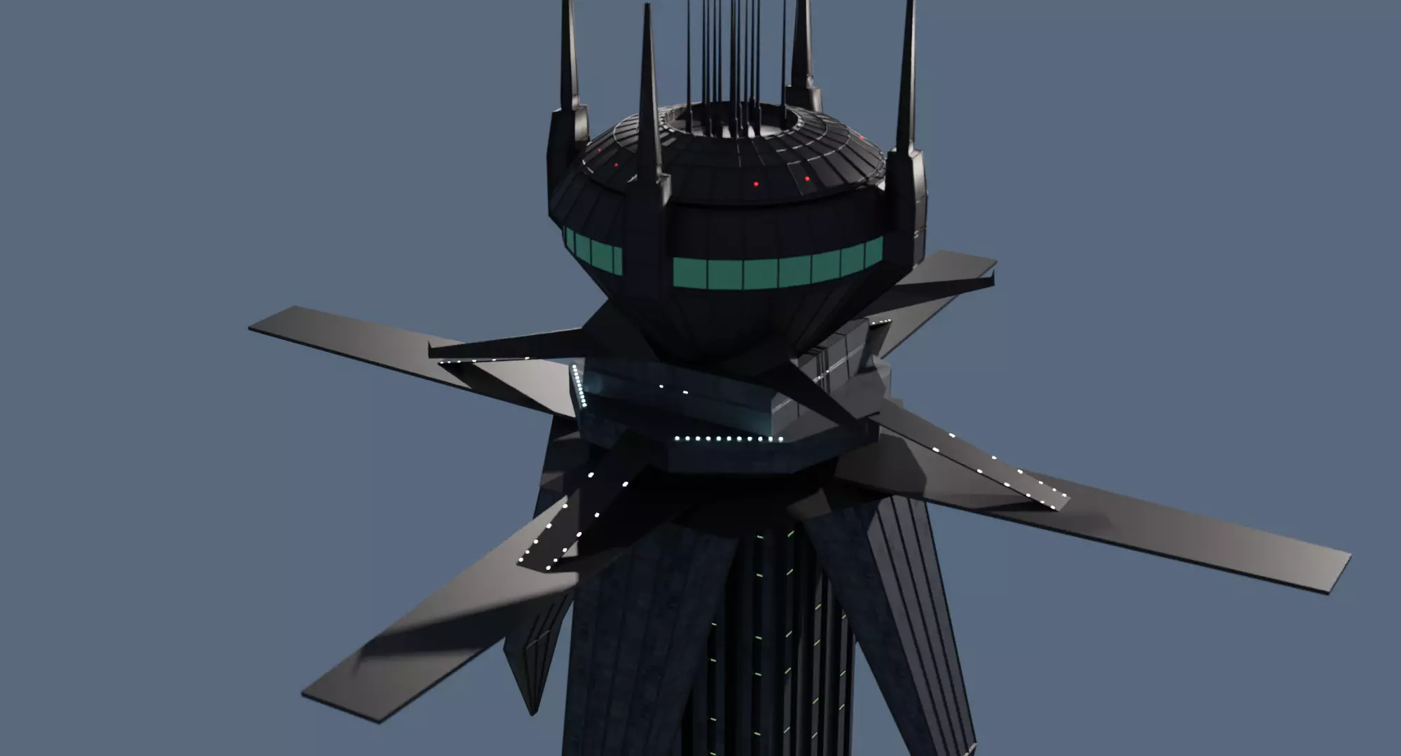 Grand Republic Medical Facility on Courusant Low-poly 3D model