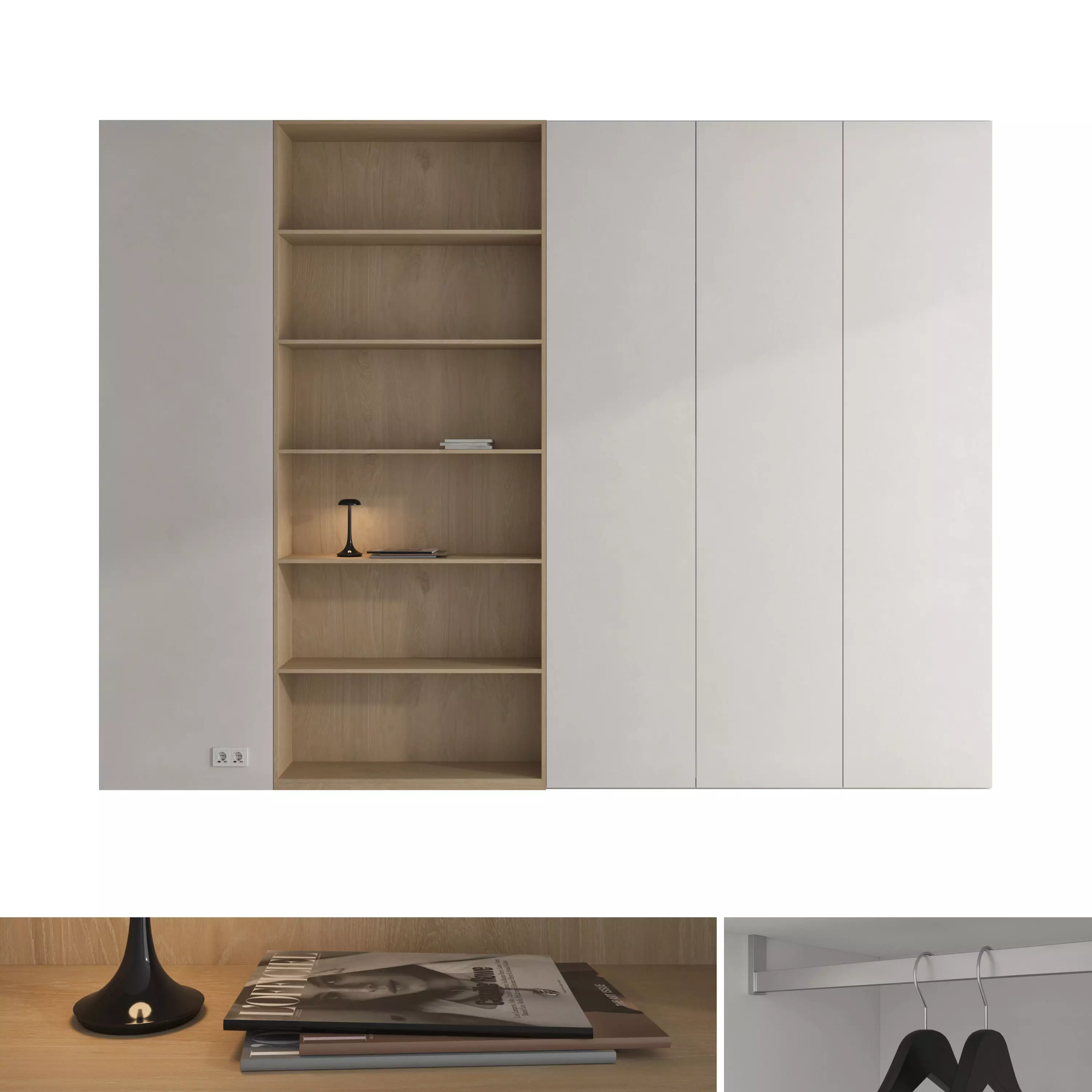 Wardrobe set 08 3D model_0