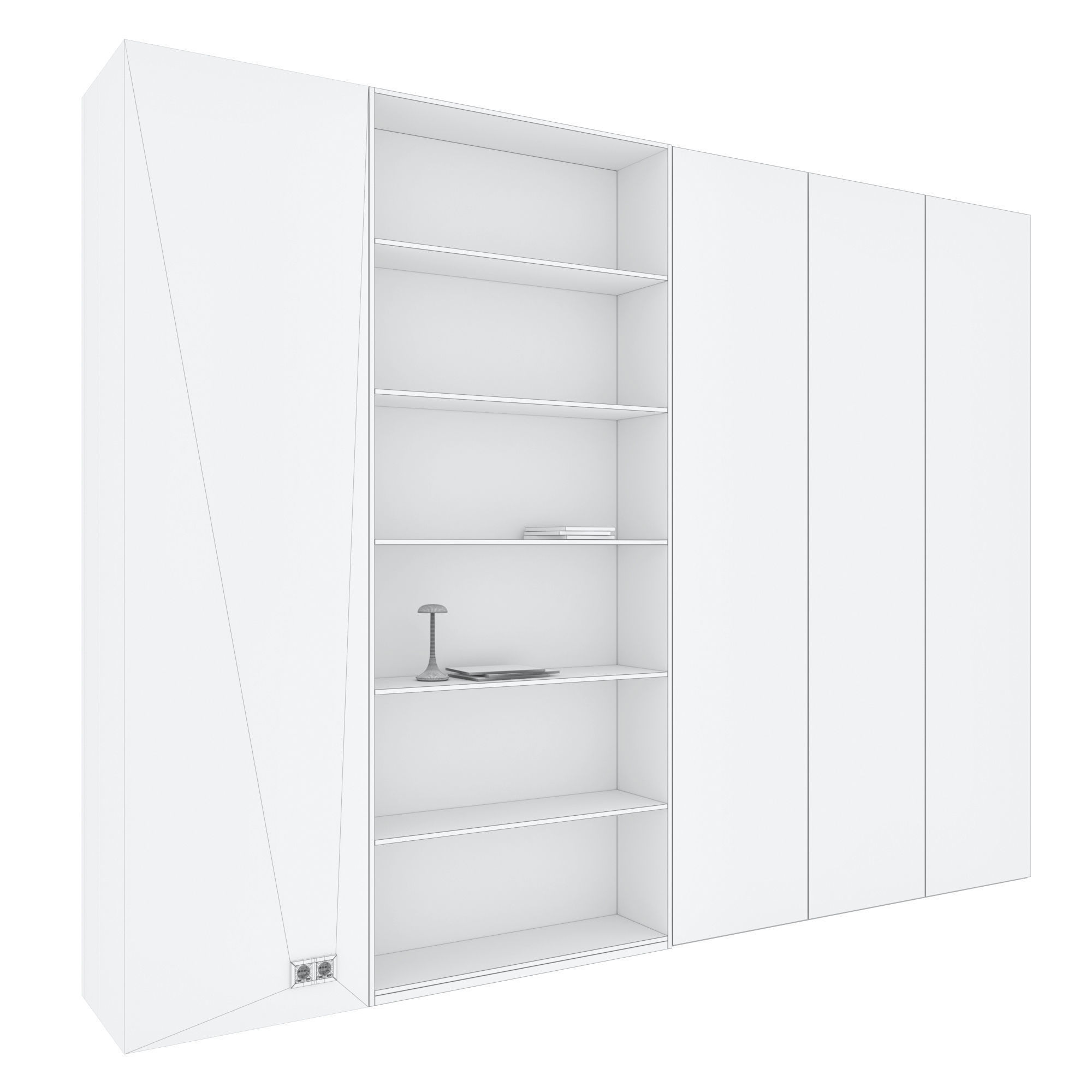 Wardrobe set 08 3D model_6