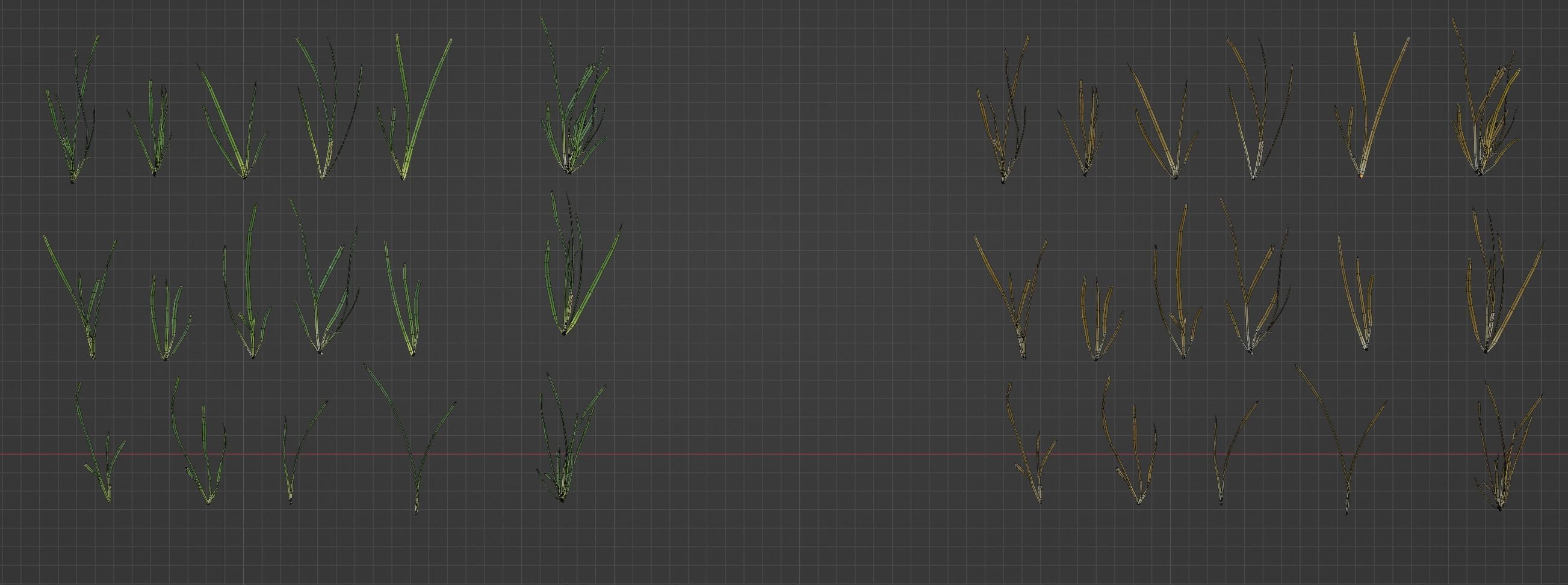 Realistic Grass with Patches Generator and Animation PBR 3D model_18