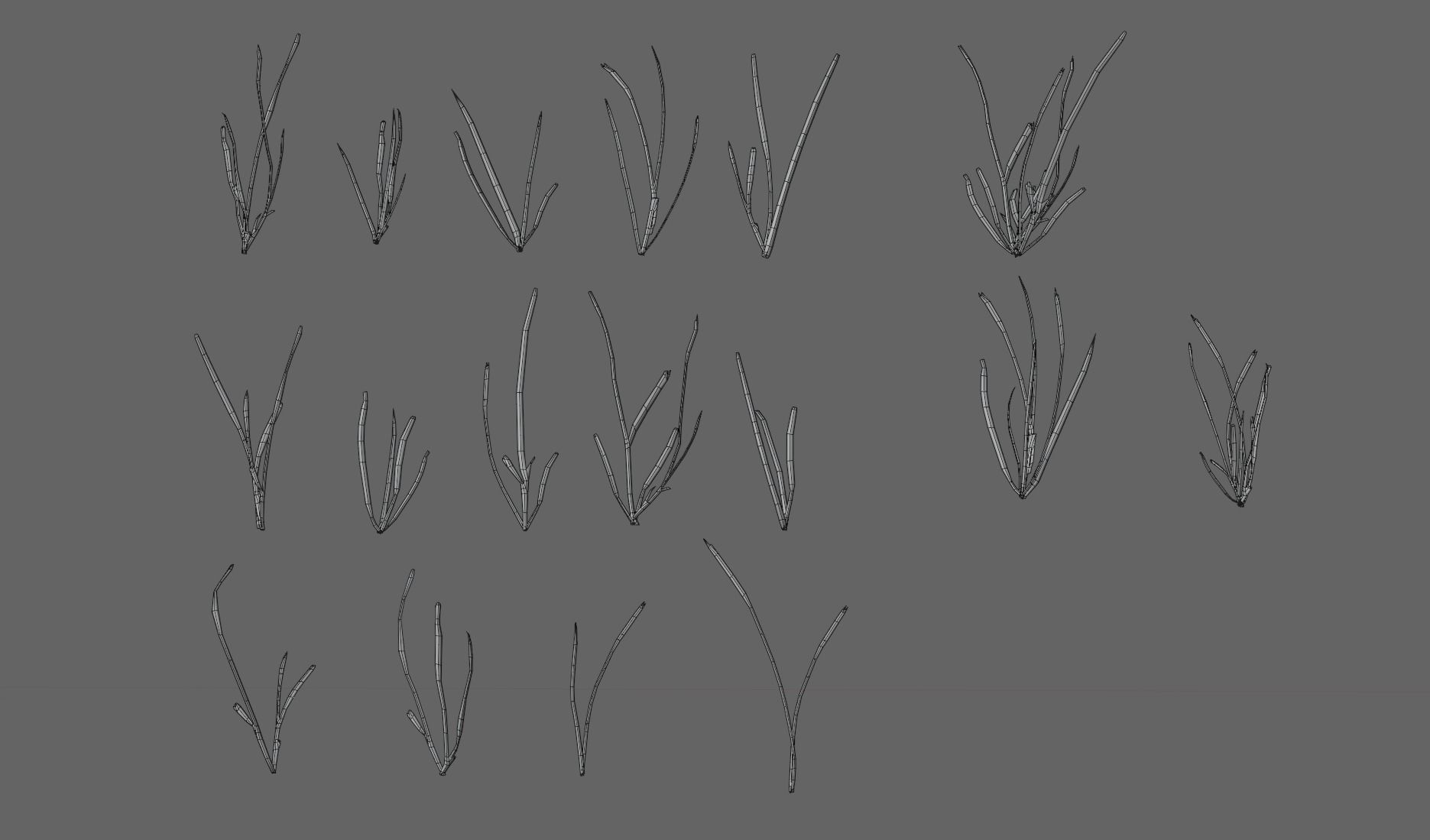 Realistic Grass with Patches Generator and Animation PBR 3D model_9