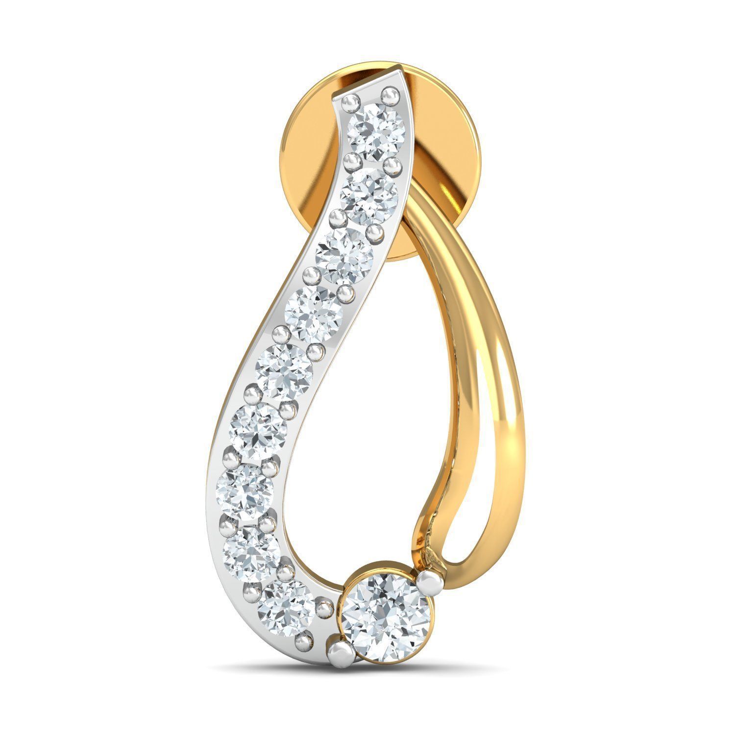 Diamond Solitaire Necklaces Set With Ring 3D Print Model 3D print model_7