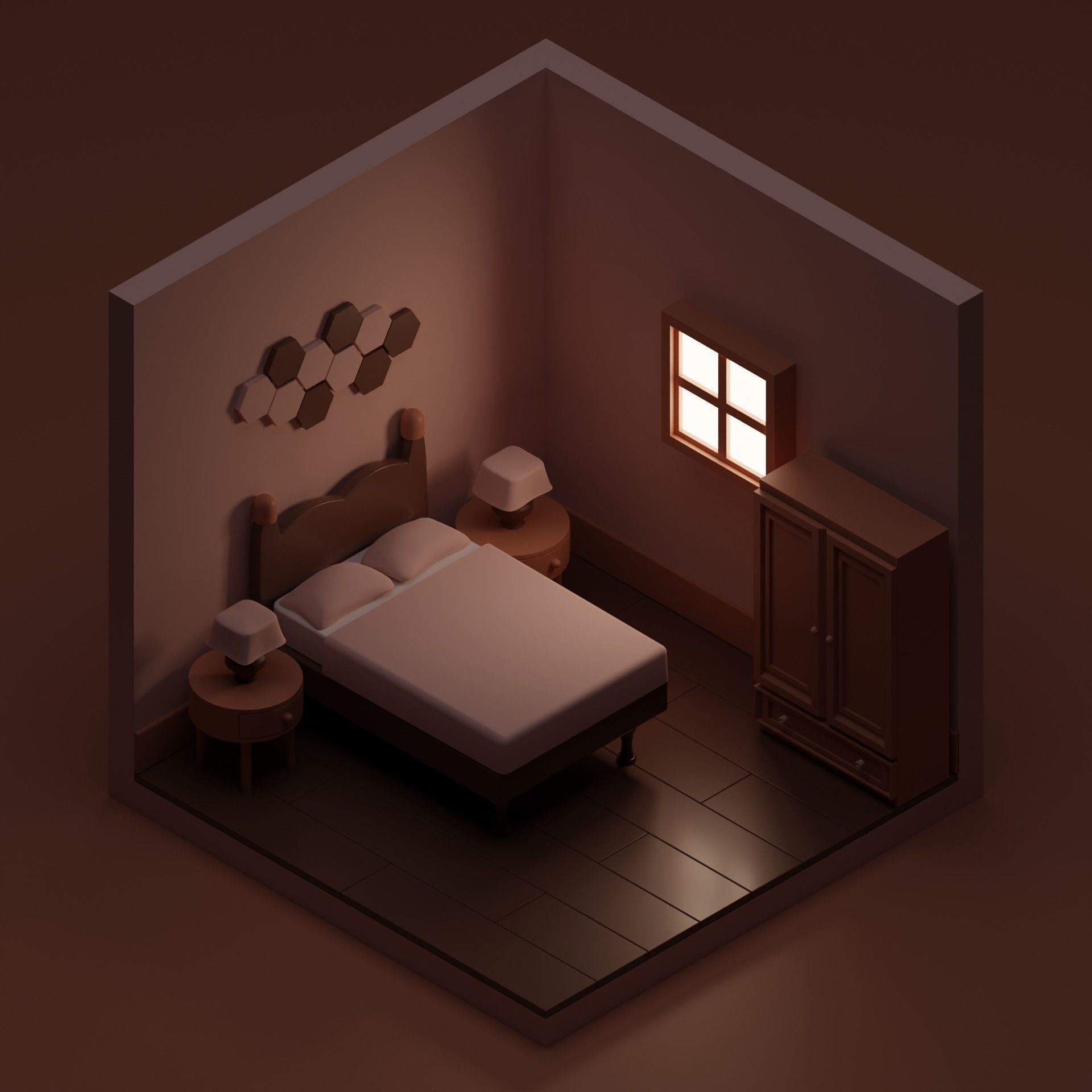  Bedroom 3D model_2
