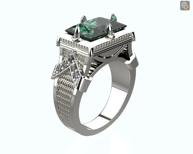 Men Ring 3D print model_2