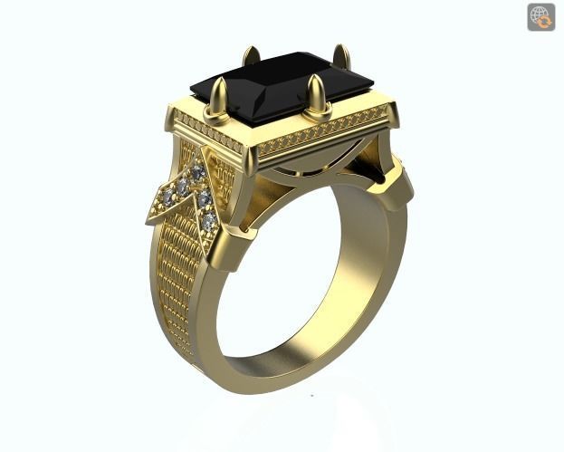 Men Ring 3D print model_4