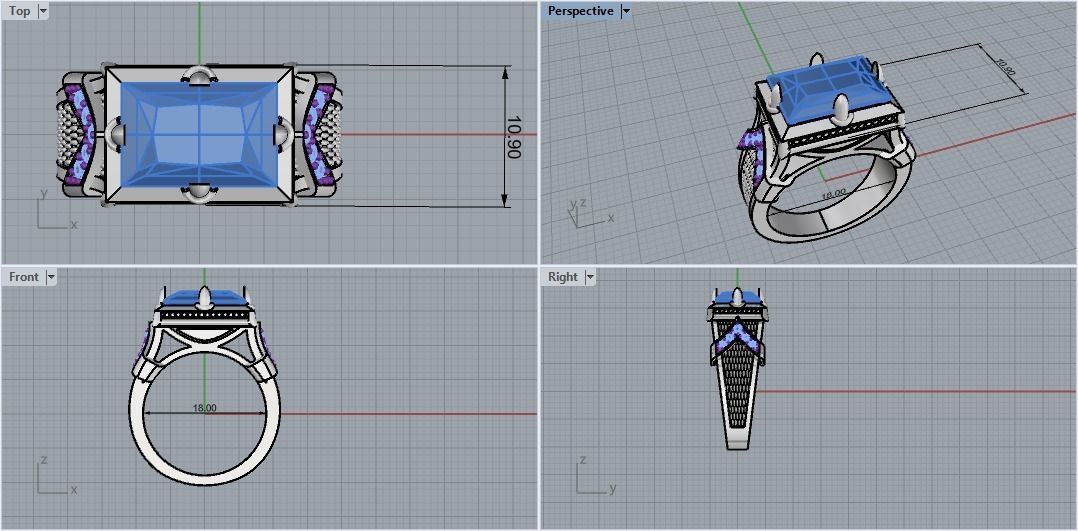 Men Ring 3D print model_10