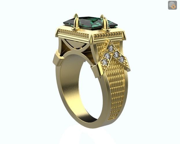 Men Ring 3D print model_5