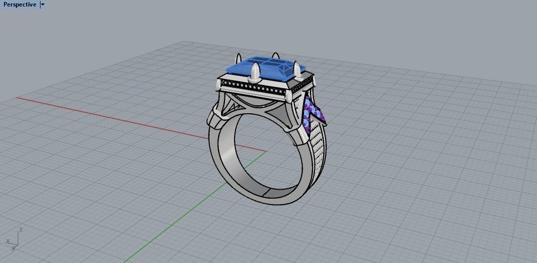 Men Ring 3D print model_12