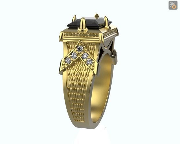 Men Ring 3D print model_7