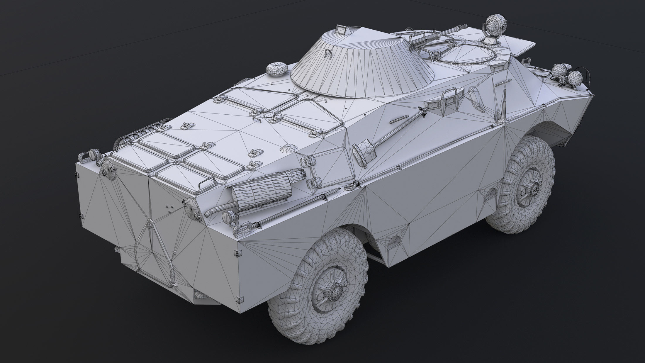 BRDM-2 Game Ready Low-poly 3D model_13