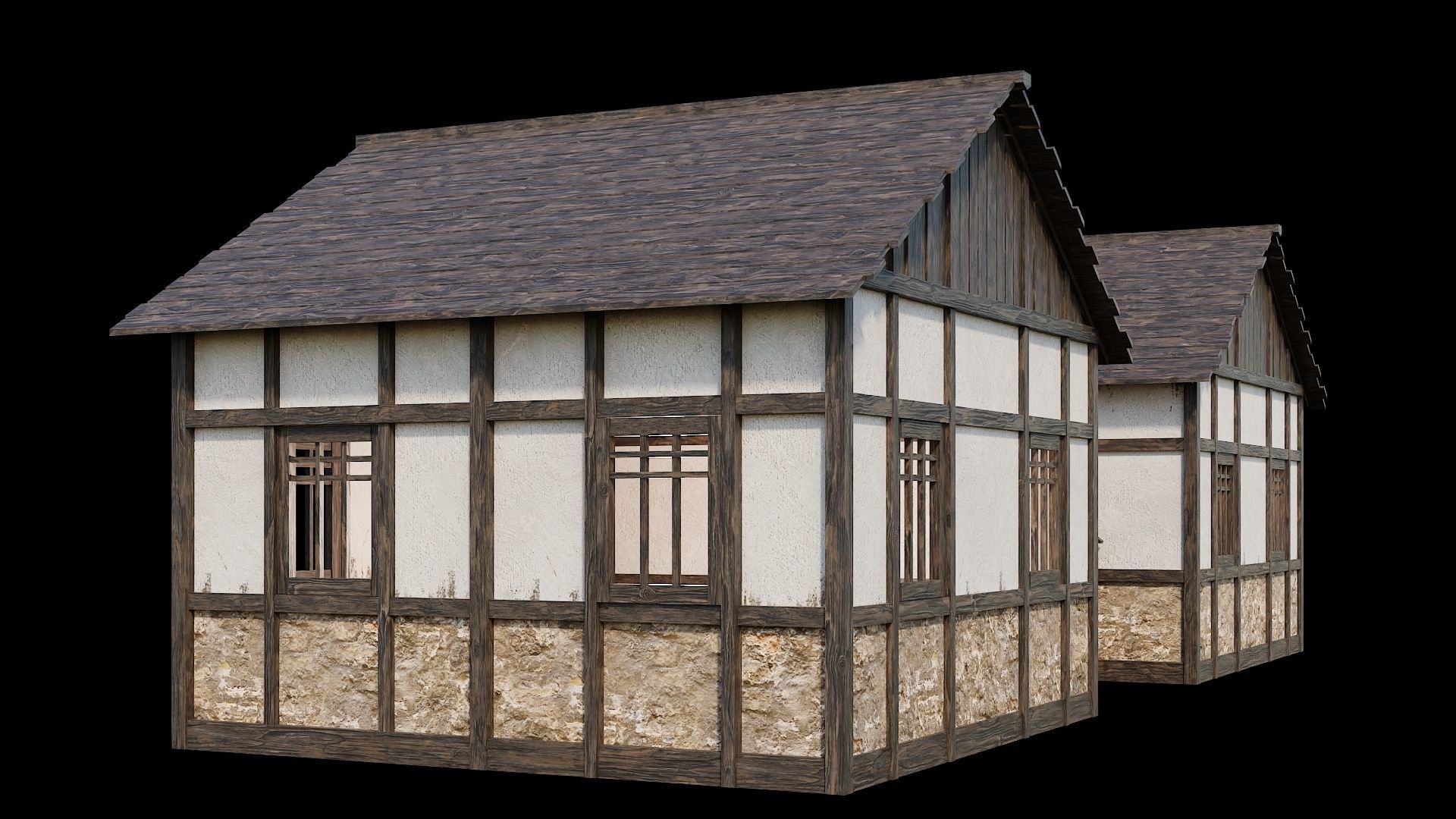 Medieval Village Asset 15 - 4K Textures Game Ready Low-poly 3D model_16