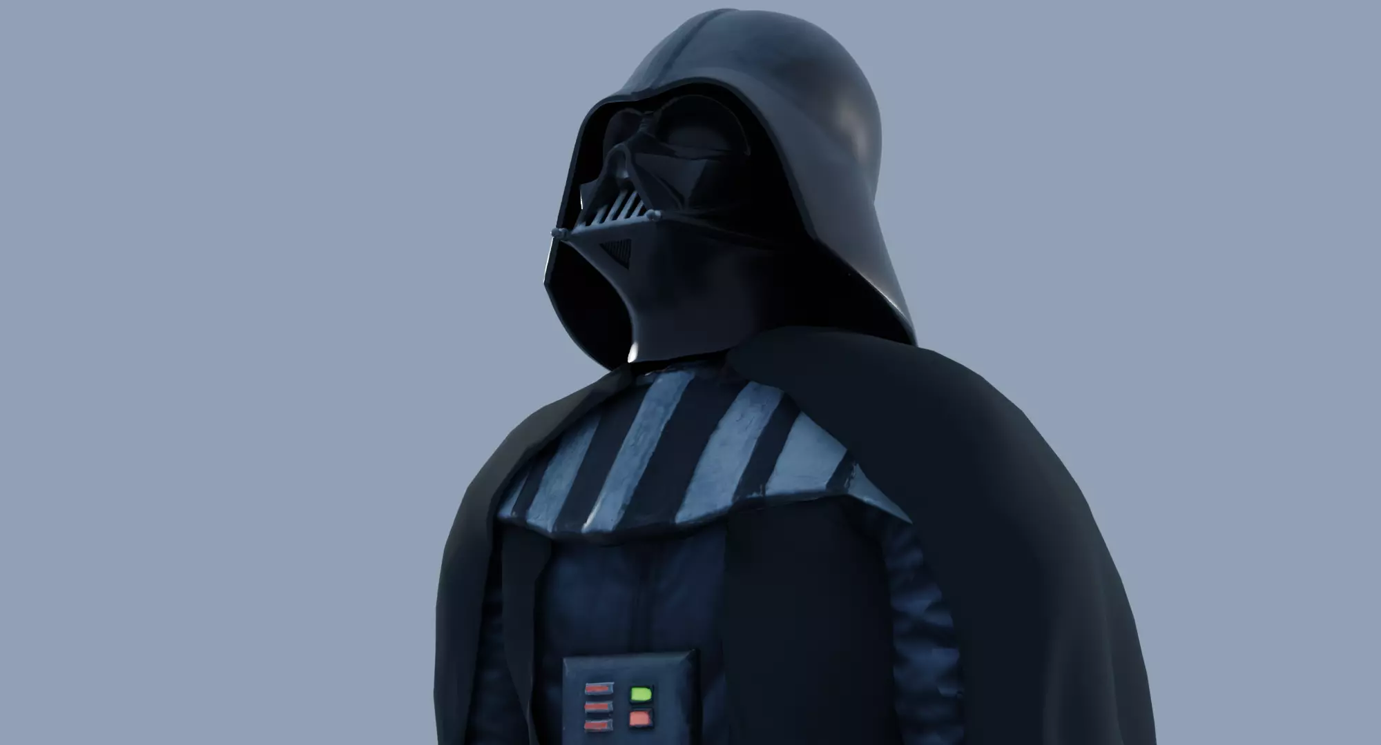 Darth Vader - Full Body Suit - Rigged 3D model_0