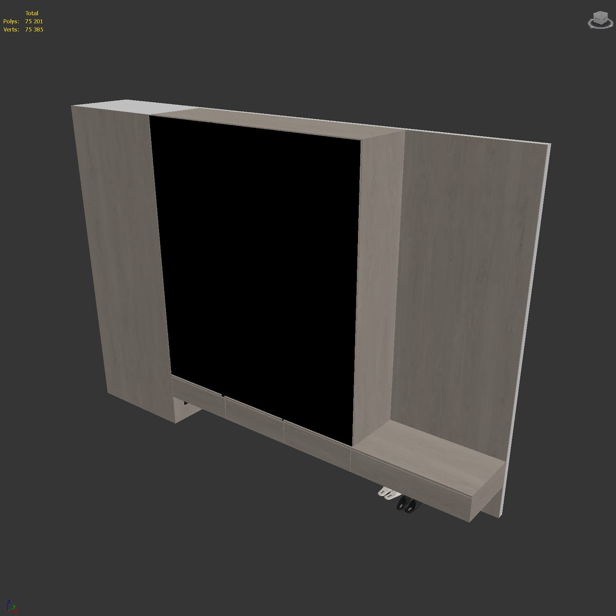 Hallway set 08 3D model_7