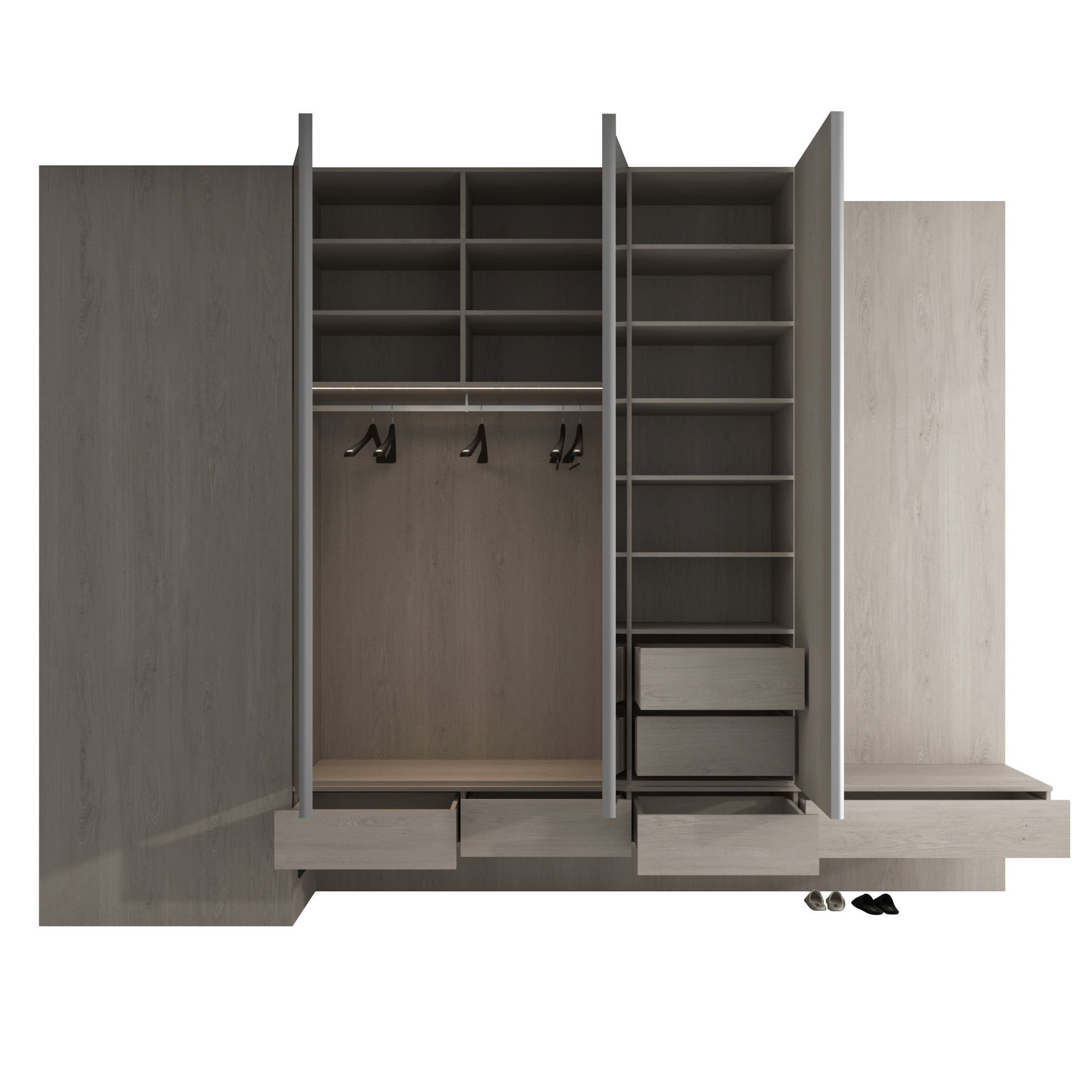 Hallway set 08 3D model_5