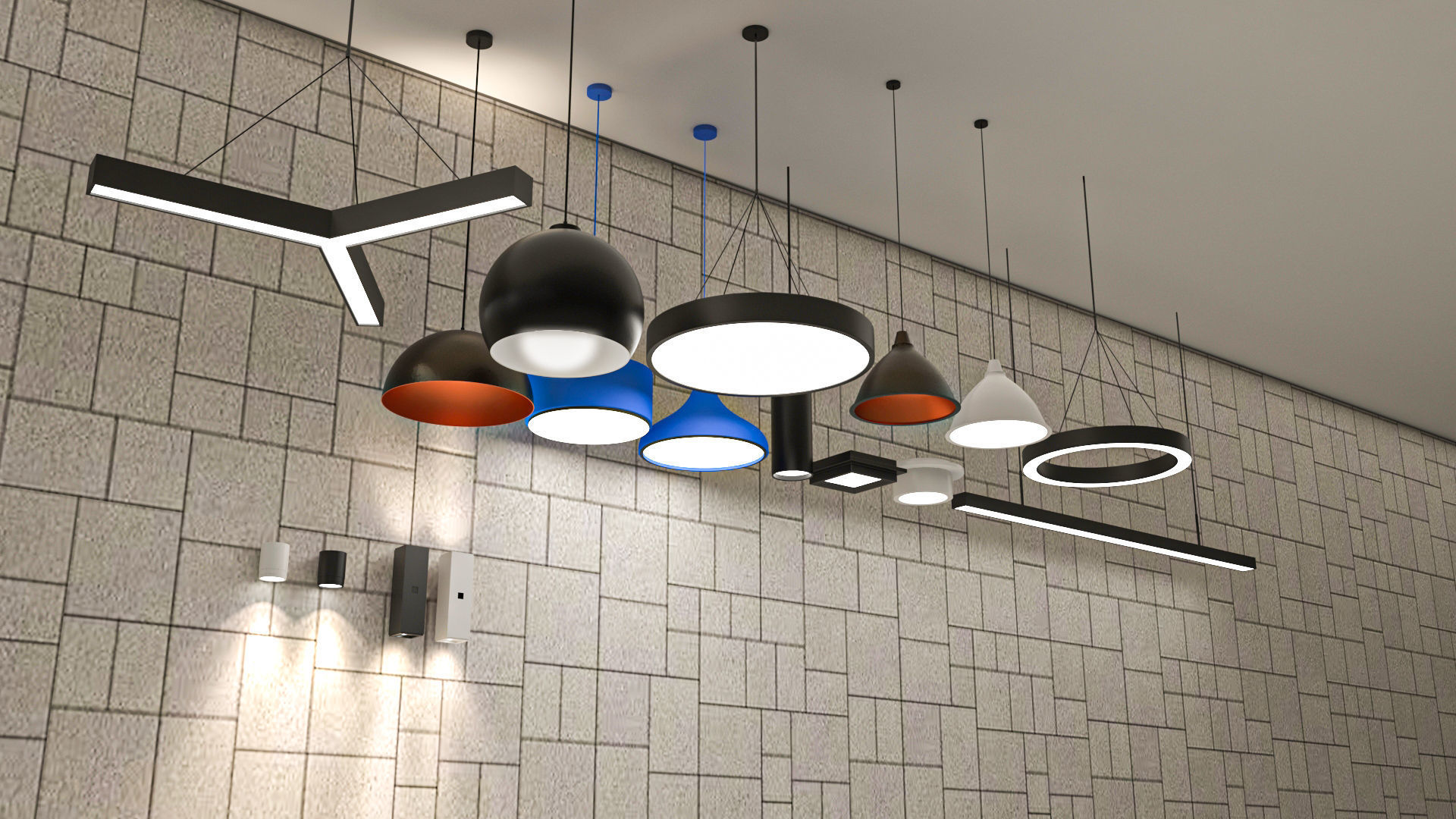 Lights 3D model_5