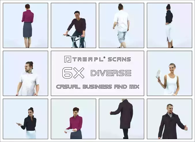 SAG07 6X Business Casual Man Woman Diverse Bike Winter 001