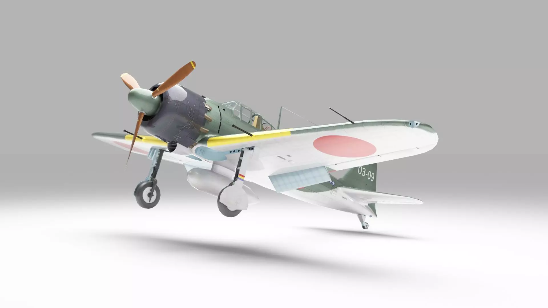 Mitsubishi A6M Zero 3D model