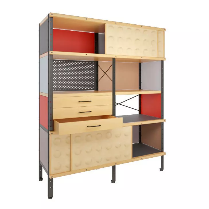 Bookcase Eames Storage Unit ESU 3D model