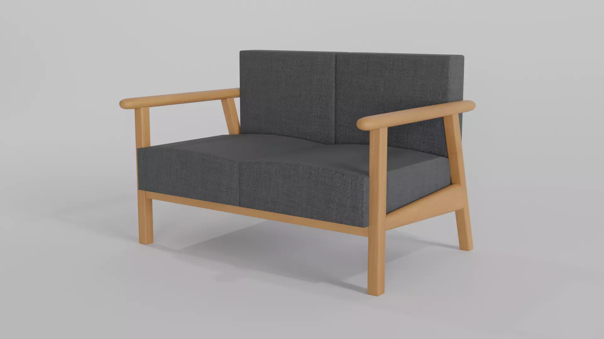 GRAY SOFA 3D MODEL Free low-poly 3D model