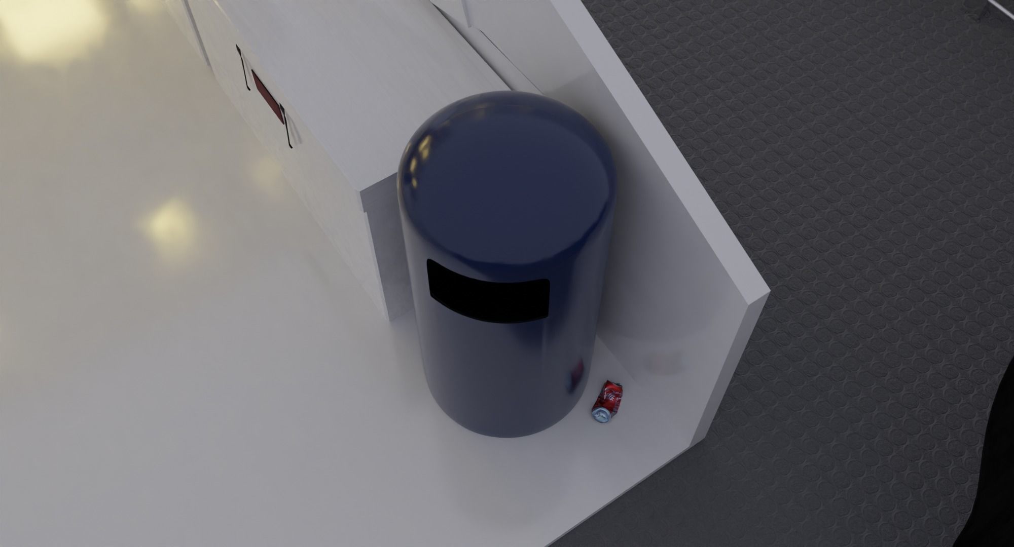 Nyc Ferry - New York Full Interior Low-poly 3D model_10